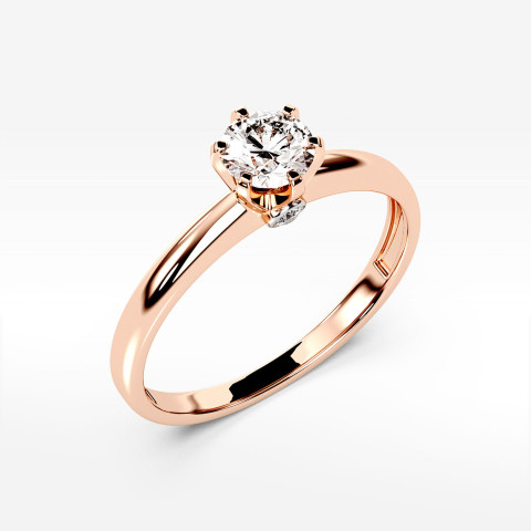 Pierścionek ze złota z diamentem