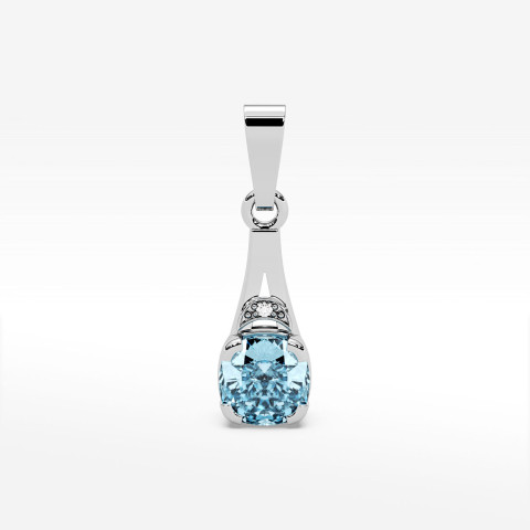 Zawieszka ze złota z topazem i diamentami