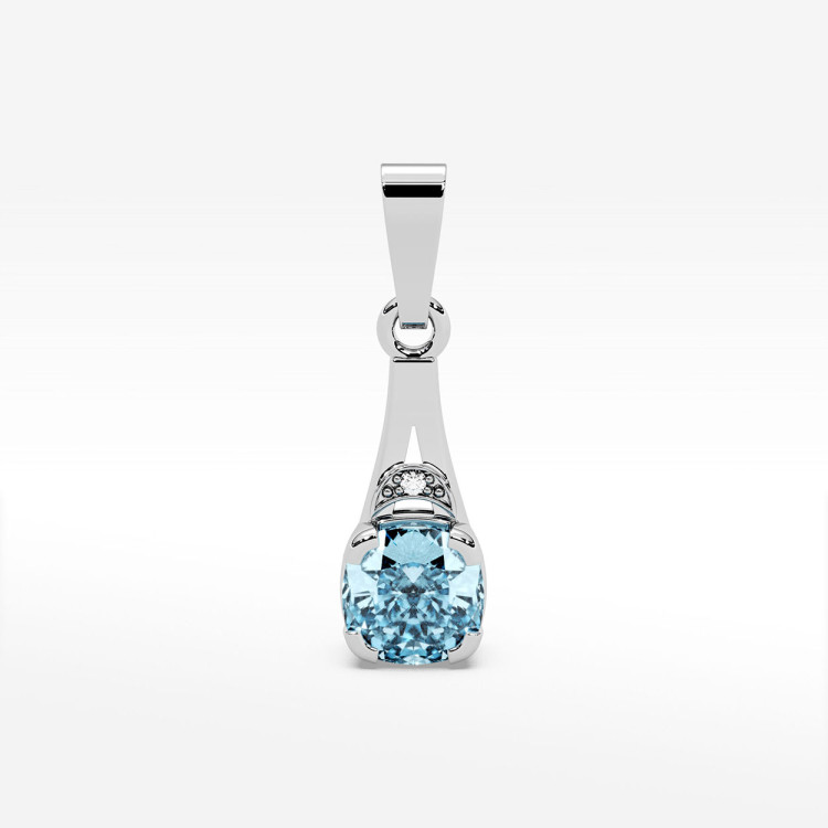 Zawieszka ze złota z topazem i diamentami