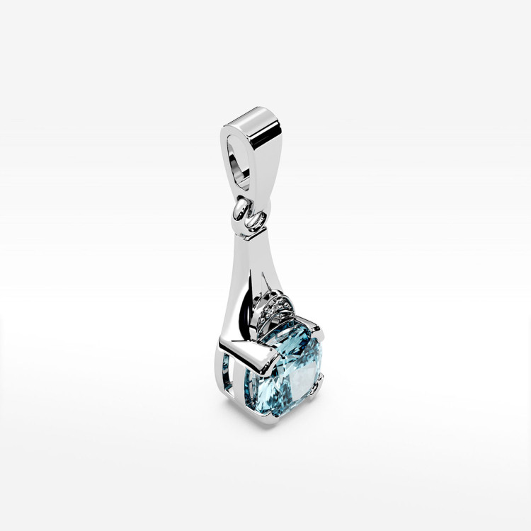 Zawieszka ze złota z topazem i diamentami