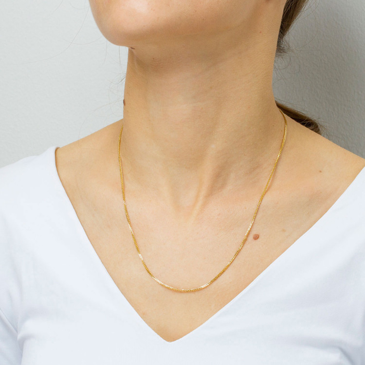 Łańcuszek ze złota lisi ogon pełny