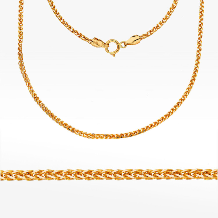 Łańcuszek ze złota lisi ogon pełny