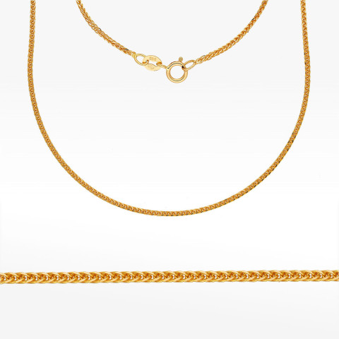 Łańcuszek ze złota lisi ogon pełny