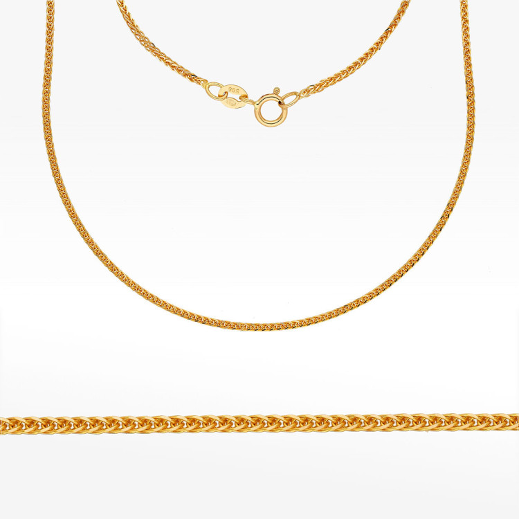 Łańcuszek ze złota lisi ogon pełny