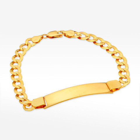 Bransoletka ze złota z blaszką