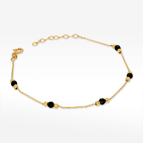 Bransoletka ze złota z hematytami