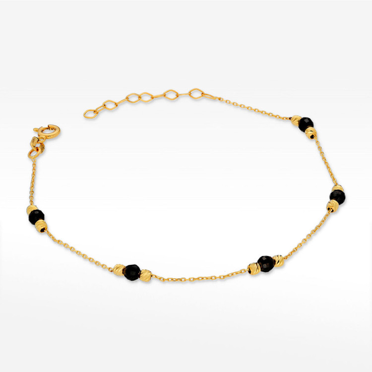 Bransoletka ze złota z hematytami