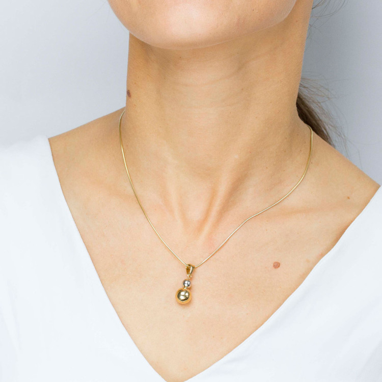 Zawieszka ze złota kulki