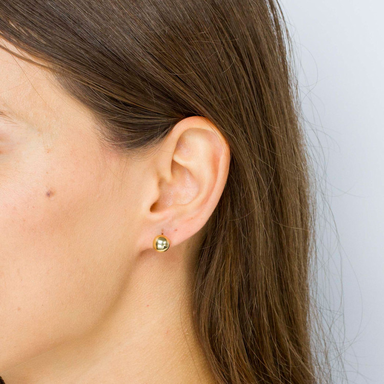 Kolczyki ze złota kulki