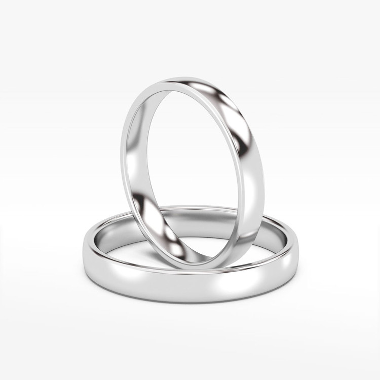 Klasyczne obrączki 3mm półokrągłe