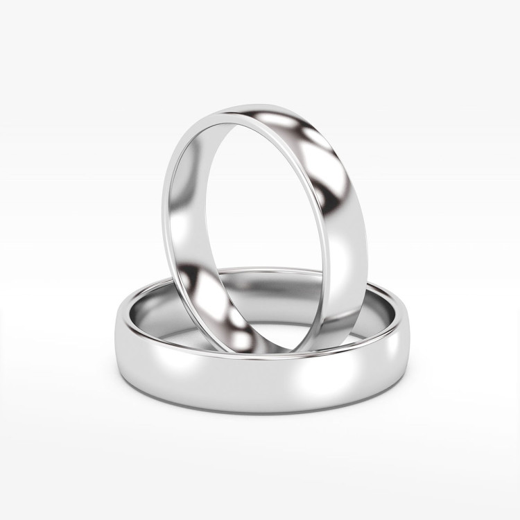 Klasyczne obrączki 4.5mm półokrągłe
