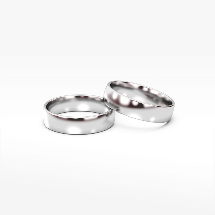 Klasyczne obrączki 6mm półokrągłe