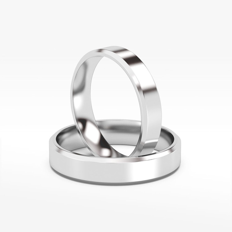 Klasyczne obrączki 4.5mm fazowane