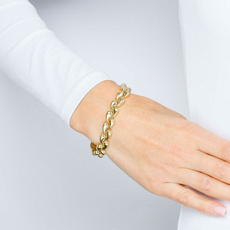 Bransoletka ze złota łezki