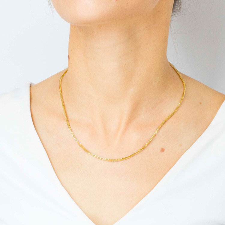 Łańcuszek ze złota lisi ogon pełny