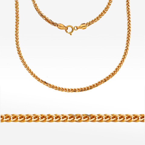 Łańcuszek ze złota lisi ogon pełny