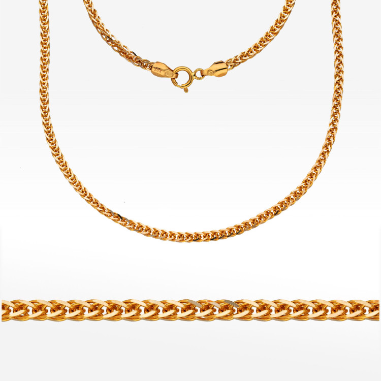 Łańcuszek ze złota lisi ogon pełny