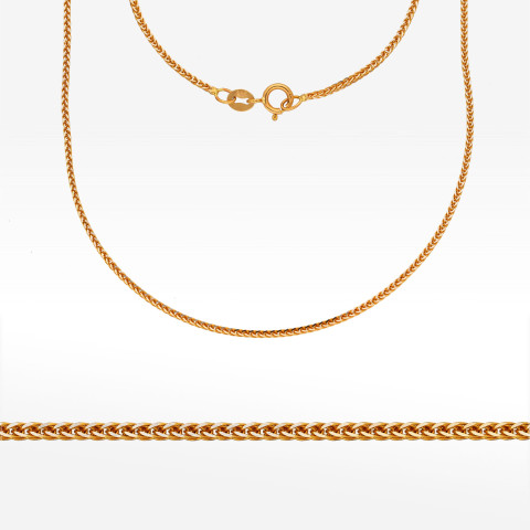 Łańcuszek ze złota lisi ogon pełny