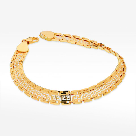 Bransoletka ze złota z wzorem greckim