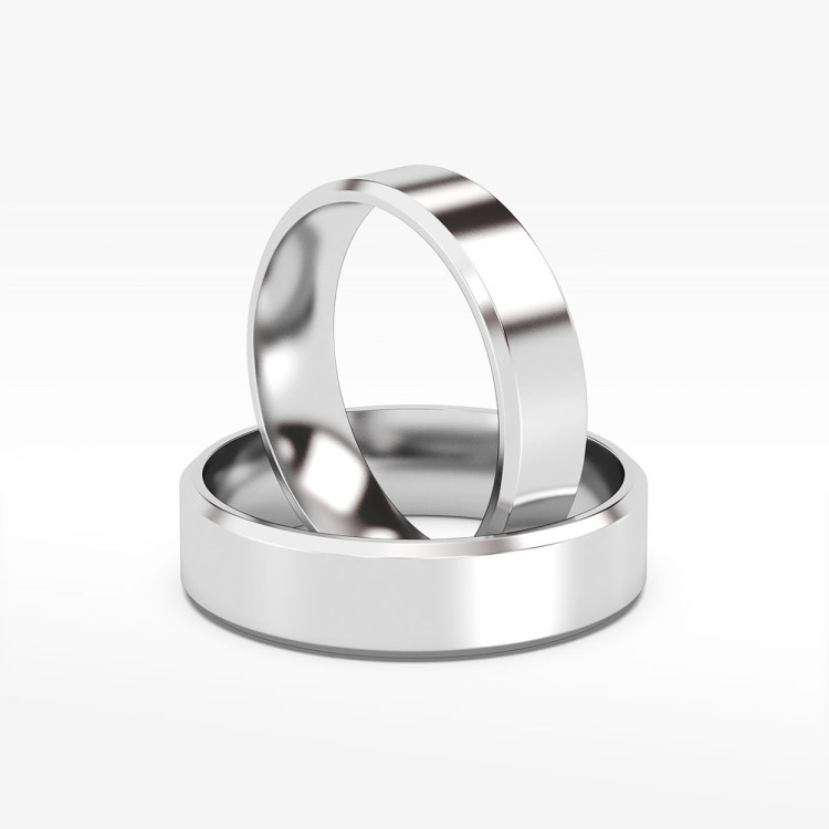 Klasyczne obrączki 5mm fazowane