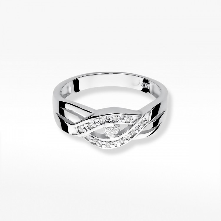 Pierścionek zaręczynowy z diamentami