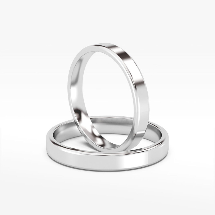 Klasyczne obrączki 3.5mm płaskie