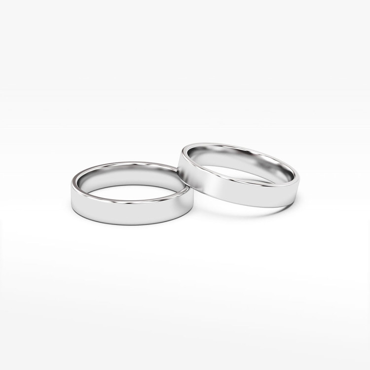 Klasyczne obrączki 4mm płaskie