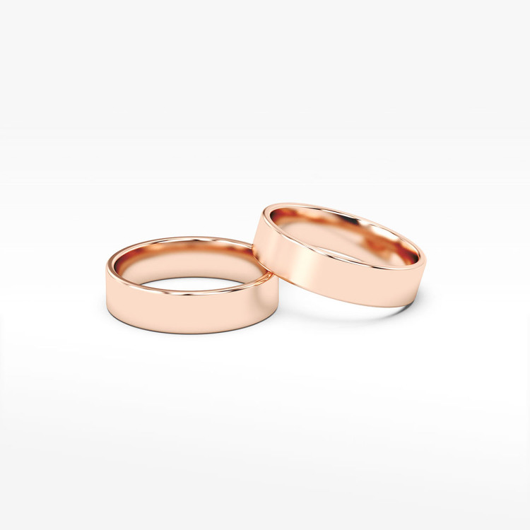 Klasyczne obrączki 5mm płaskie