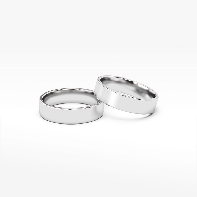 Klasyczne obrączki 5mm płaskie