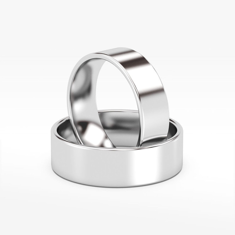 Klasyczne obrączki 6mm płaskie