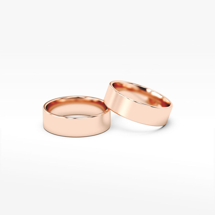 Klasyczne obrączki 6mm płaskie