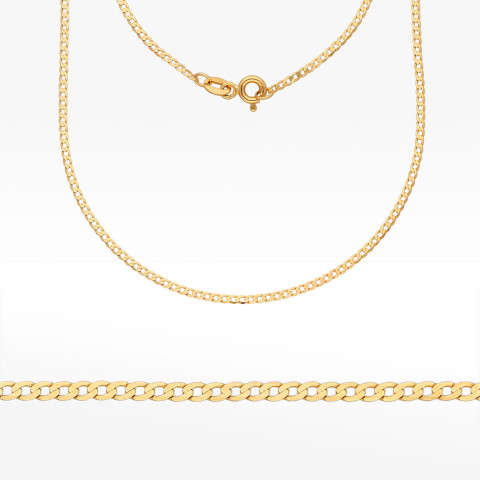 Łańcuszek ze złota pancerka pełny