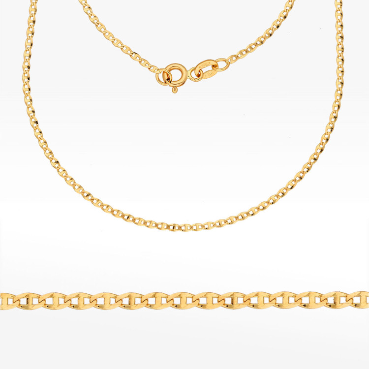 Łańcuszek ze złota gucci pełny