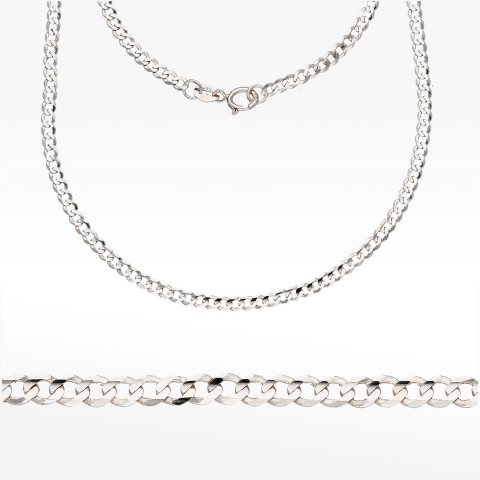 Łańcuszek ze złota pancerka pełny