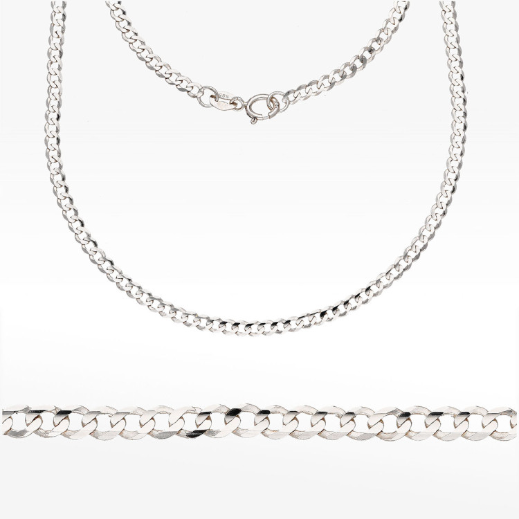 Łańcuszek ze złota pancerka pełny