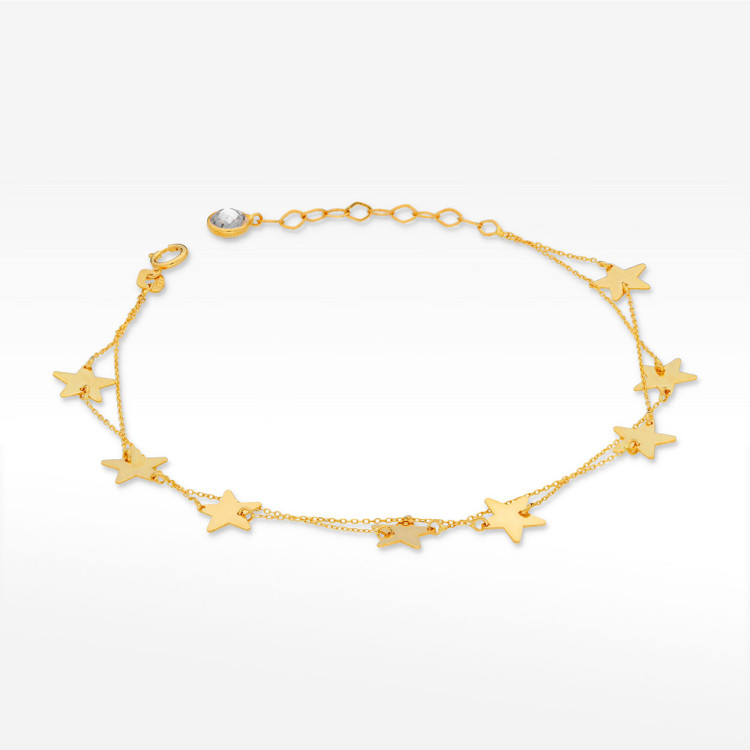 Bransoletka ze złota z gwiazdkami