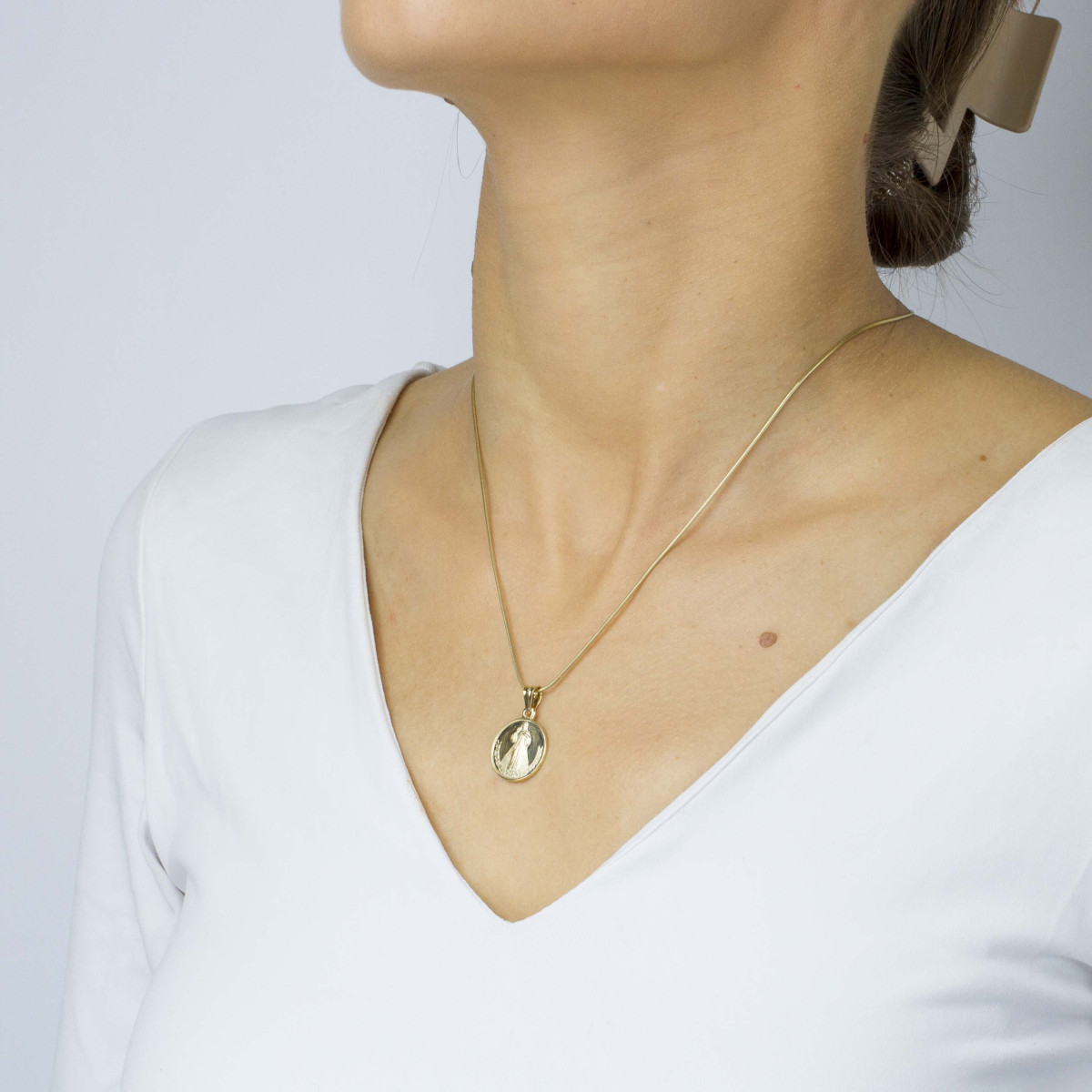 Zawieszka ze złota medalik