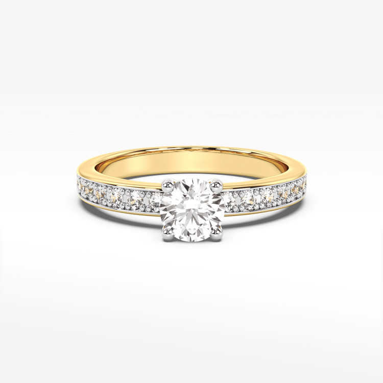 Pierścionek zaręczynowy z diamentami