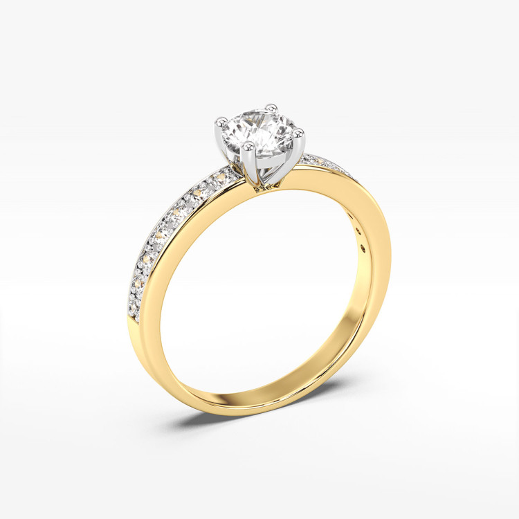 Pierścionek zaręczynowy z diamentami