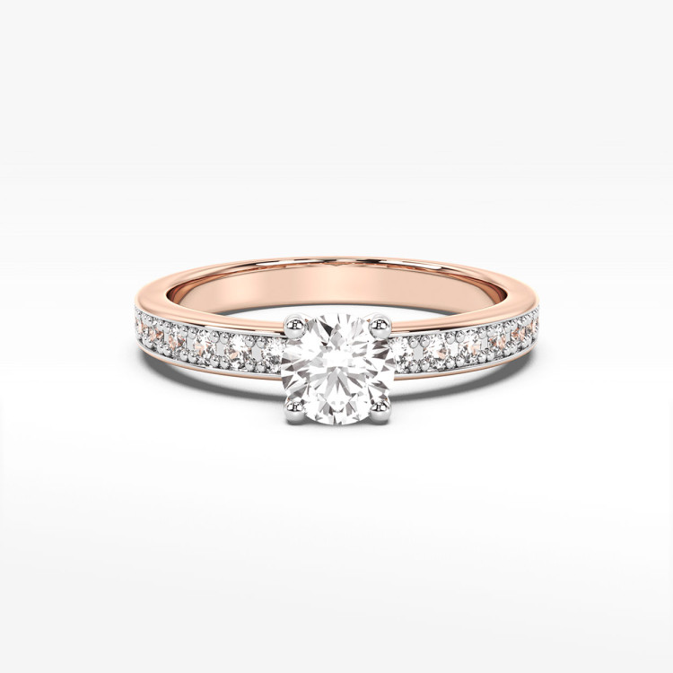 Pierścionek zaręczynowy z diamentami