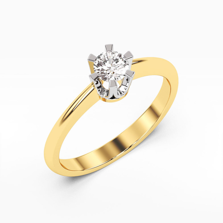 Pierścionek zaręczynowy z diamentem laboratoryjnym 0.40ct