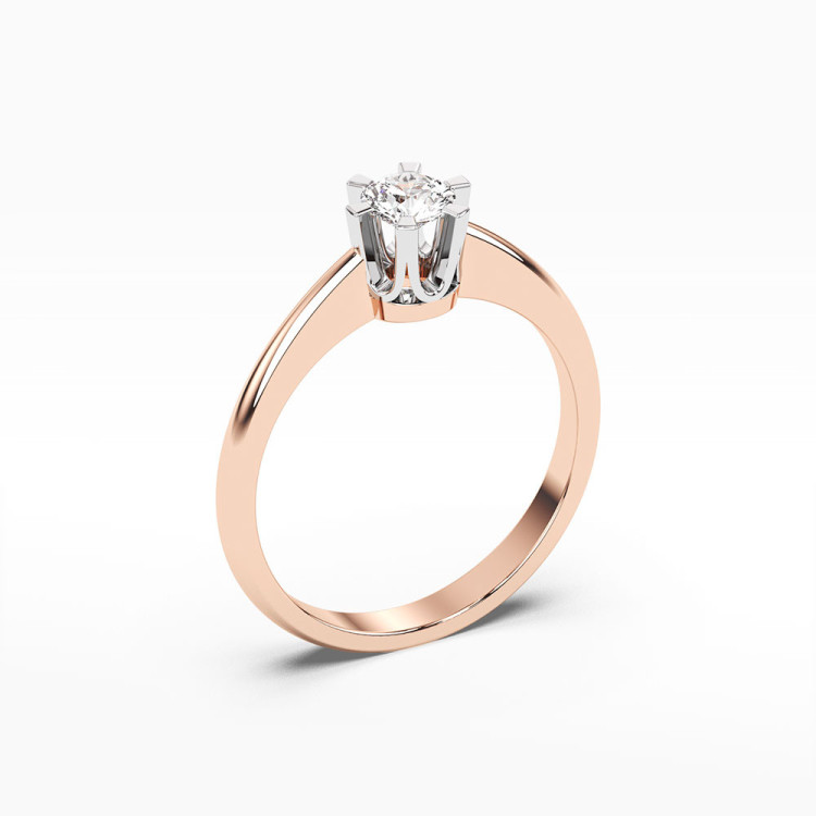 Pierścionek zaręczynowy z diamentem laboratoryjnym 0.40ct