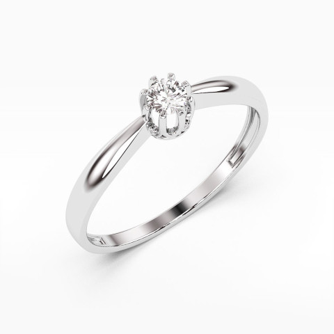 Pierścionek zaręczynowy z diamentem laboratoryjnym 0.15ct