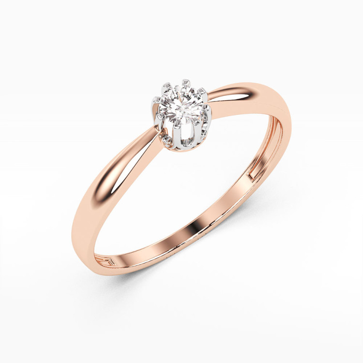 Pierścionek zaręczynowy z diamentem laboratoryjnym 0.15ct