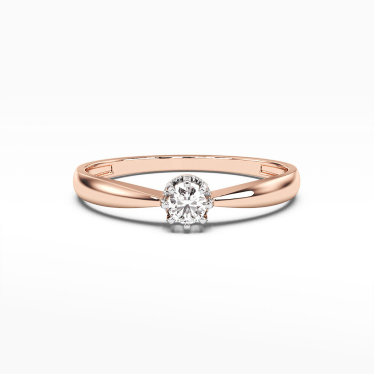 Pierścionek zaręczynowy z diamentem laboratoryjnym 0.15ct