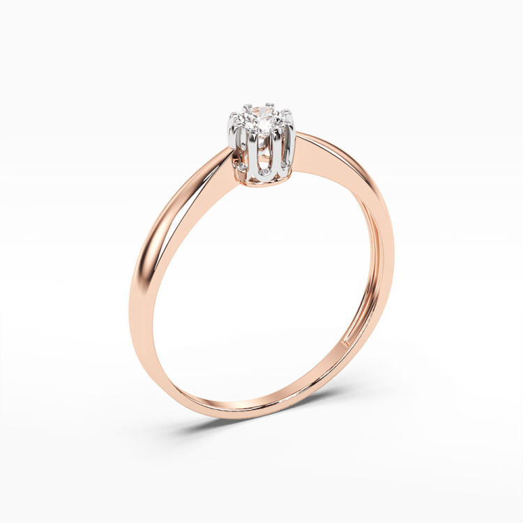 Pierścionek zaręczynowy z diamentem laboratoryjnym 0.15ct