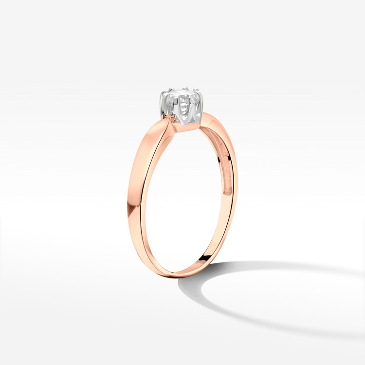 Pierścionek zaręczynowy z diamentem laboratoryjnym 0.30ct