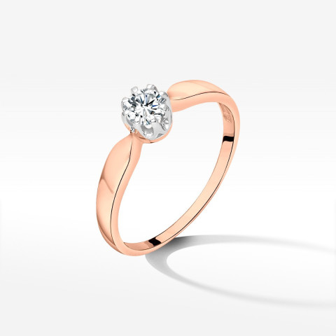 Pierścionek zaręczynowy z diamentem laboratoryjnym 0.30ct