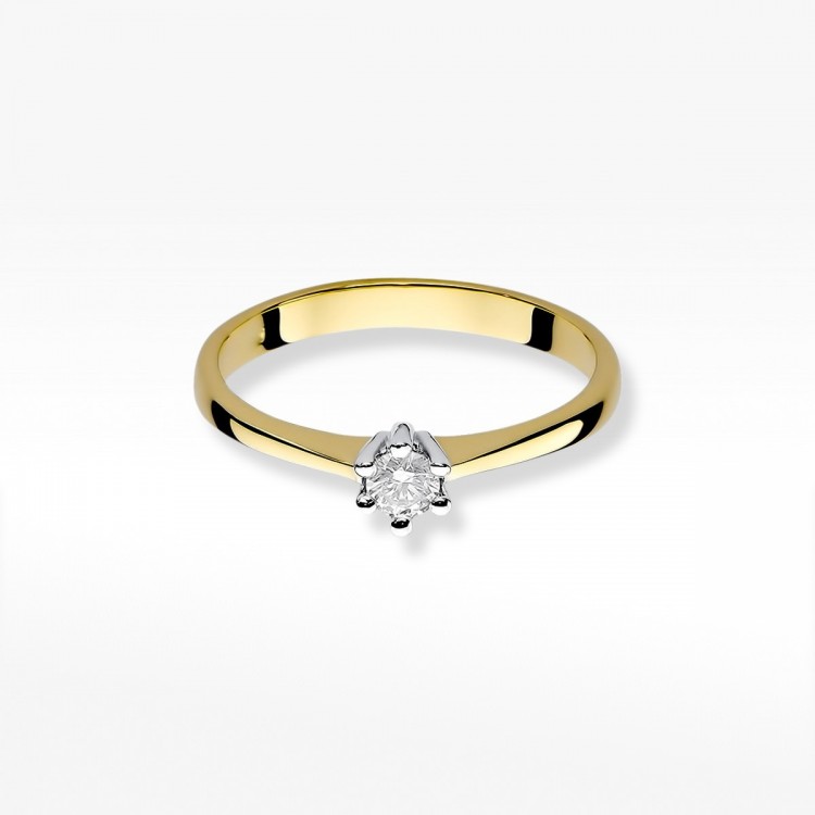 Pierścionek zaręczynowy z diamentem laboratoryjnym 0.15ct