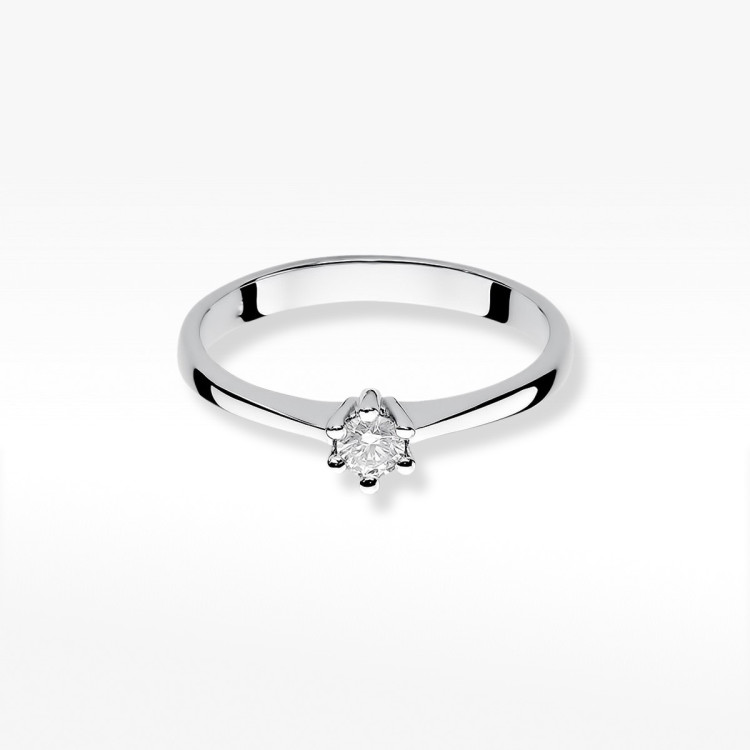 Pierścionek zaręczynowy z diamentem laboratoryjnym 0.15ct